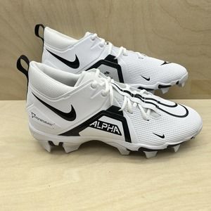 Nike Alpha Menace 3 Shark Panda White Black Football Cleats CV0582-100 Men 10.5